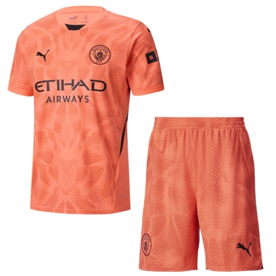 Maillot De Foot Gardien Conjunto De Enfant Manchester City 24/25 Orange