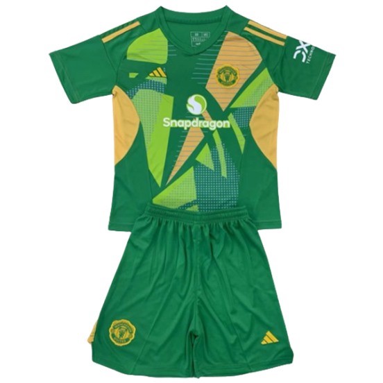 Maillot De Foot Gardien Conjunto De Enfant Manchester United 24/25 Vert