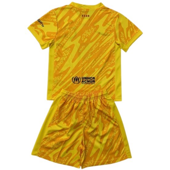 Maillot De Foot Gardien Maillot Ensemble Complet Homme Barcelona 24/25 Jaune