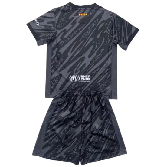Maillot De Foot Gardien Maillot Ensemble Complet Homme Barcelona 24/25 Noir