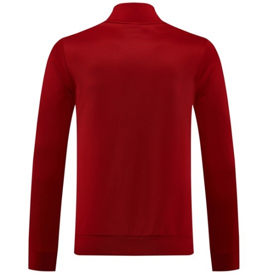 Maillot De Foot Ropa Deportiva Con Cremallera Larga AS Roma 24/25 Rojo