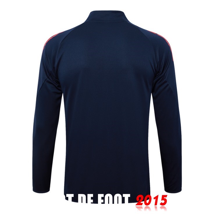 Maillot De Foot Ropa Deportiva Con Cremallera Larga Italie 2024 Bleu I Marine
