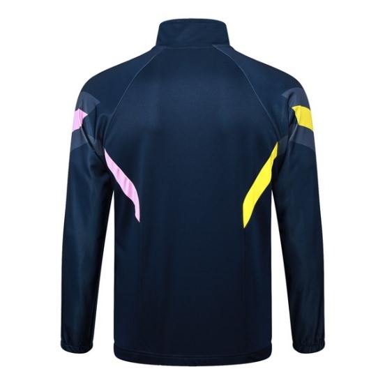 Maillot De Foot Ropa Deportiva Con Cremallera Larga Juventus 24/25 Bleu Marine I Rose
