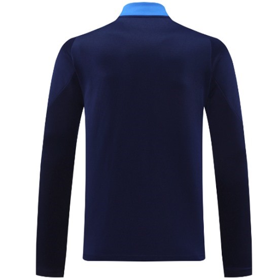 Maillot De Foot Ropa Deportiva Con Cremallera Larga Juventus 24/25 Bleu Marine Orange