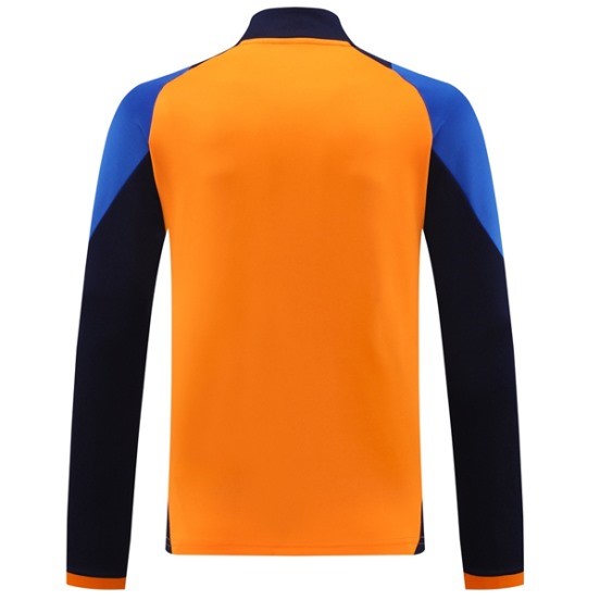 Maillot De Foot Ropa Deportiva Con Cremallera Larga Juventus 24/25 Orange Bleu