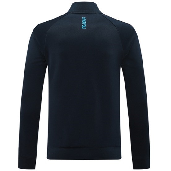 Maillot De Foot Ropa Deportiva Con Cremallera Larga Napoli 24/25 Bleu Marine