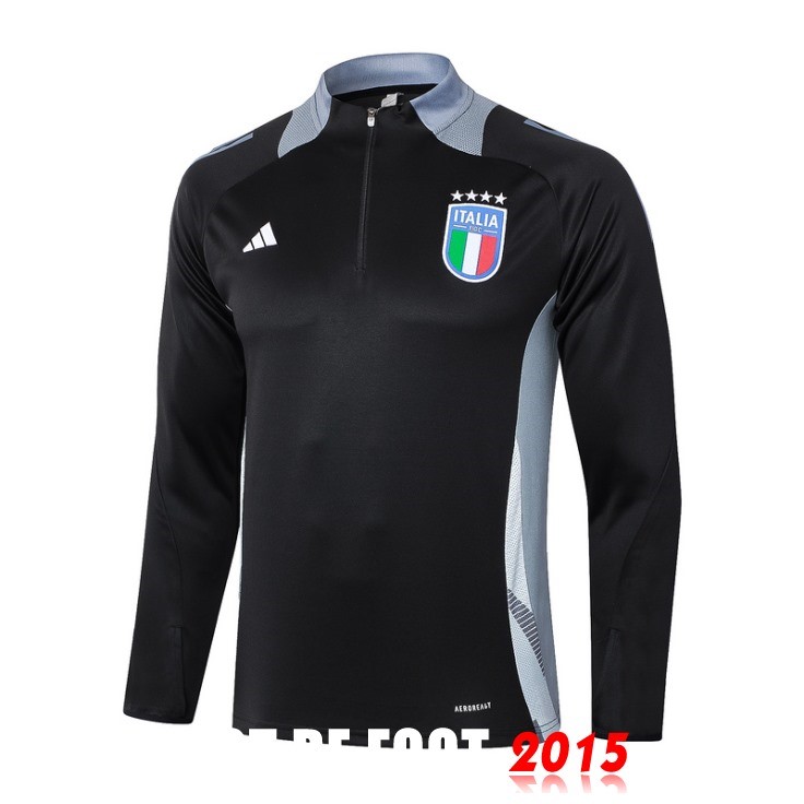 Maillot De Foot Sudadera Entrainement Italie 2024 Noir Gris