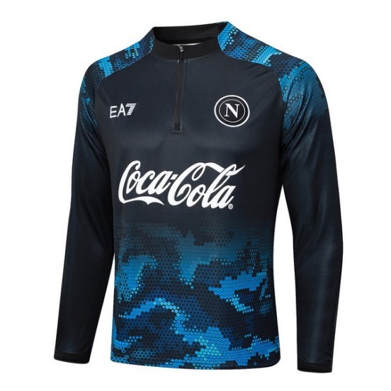 Maillot De Foot Sudadera Entrainement Napoli 24/25 Bleu Noir