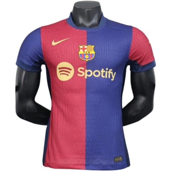 Maillot De Foot Thailande Domicile Maillot Barcelona Joueurs 24/25 Bleu Rojo