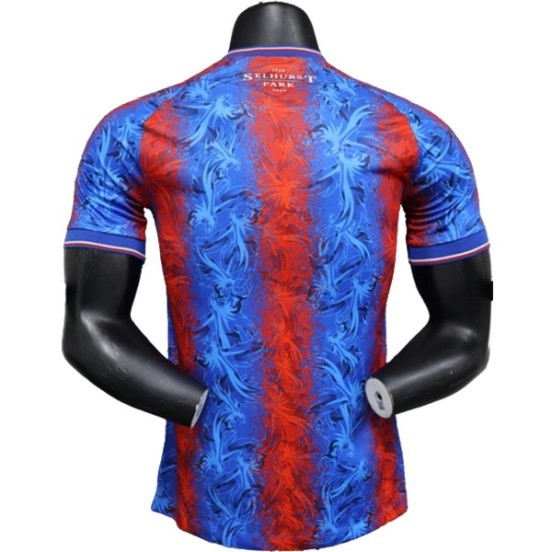 Maillot De Foot Thailande Domicile Maillot Crystal Palace Joueurs 24/25 Bleu Rojo