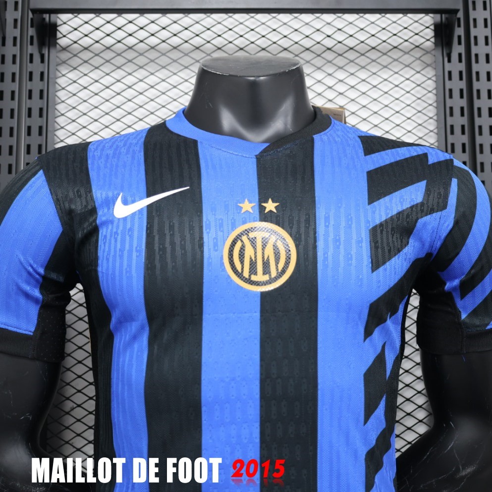Maillot De Foot Thailande Domicile Maillot Inter Milan Joueurs 24/25 Bleu I Noir