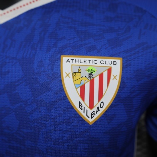 Maillot De Foot Thailande Exterieur Maillot Athletic Bilbao Joueurs 24/25 Bleu