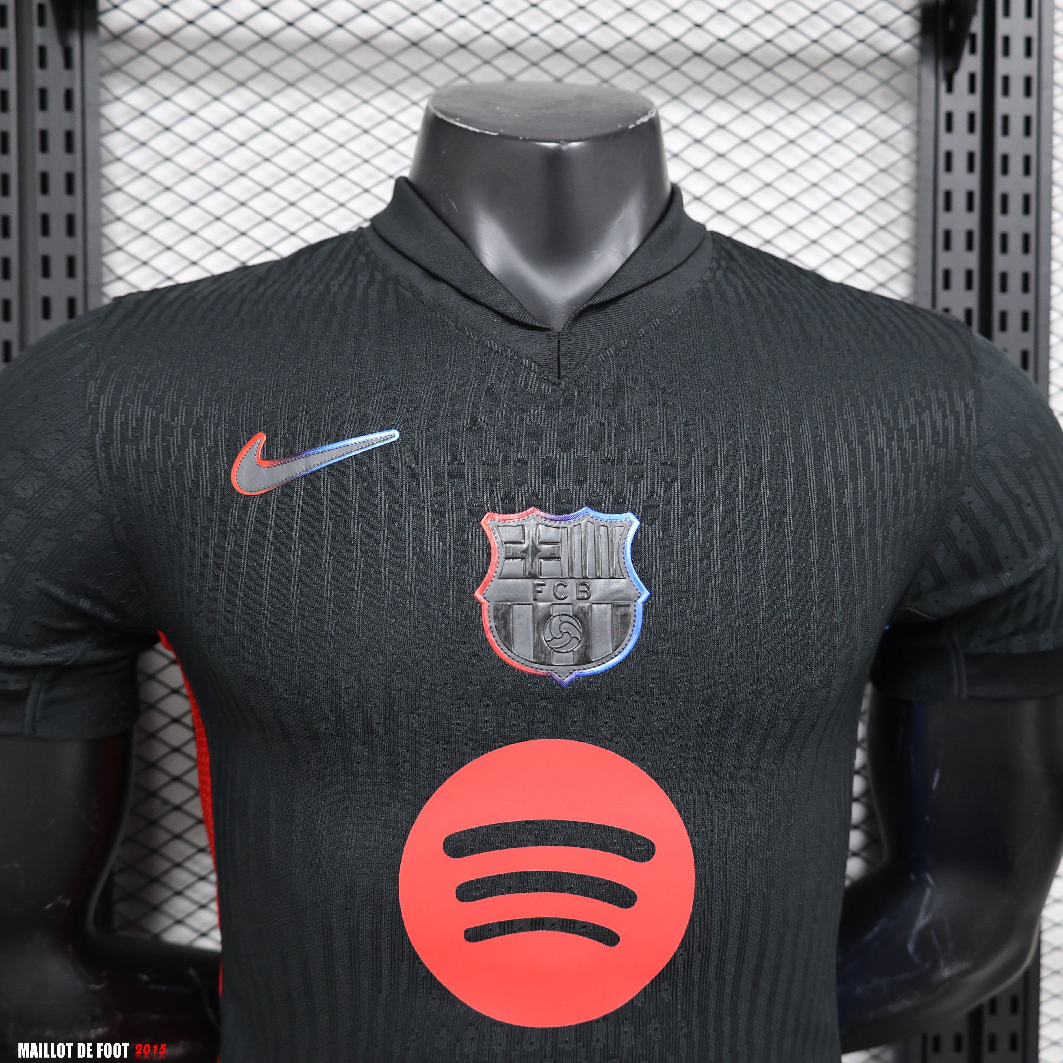 Maillot De Foot Thailande Exterieur Maillot Barcelona Joueurs 24/25 I Noir