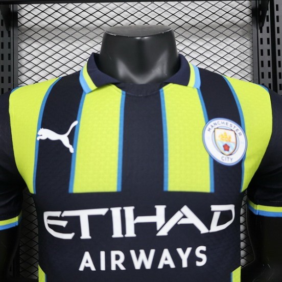 Maillot De Foot Thailande Exterieur Maillot Manchester City Joueurs 24/25 Vert