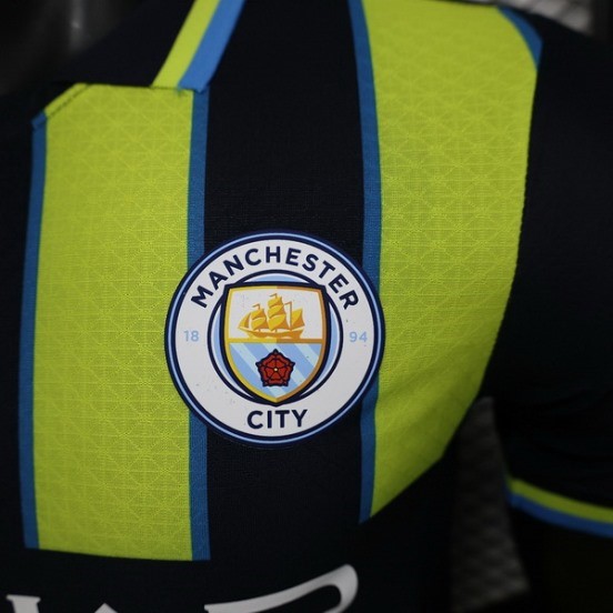 Maillot De Foot Thailande Exterieur Maillot Manchester City Joueurs 24/25 Vert