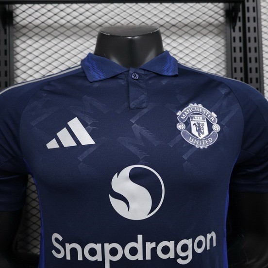 Maillot De Foot Thailande Exterieur Maillot Manchester United Joueurs 24/25 Bleu