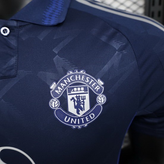 Maillot De Foot Thailande Exterieur Maillot Manchester United Joueurs 24/25 Bleu