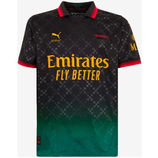 Maillot De Foot Thailande Fourth Maillot AC Milan 24/25 Noir Vert
