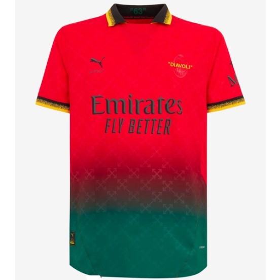 Maillot De Foot Thailande Fourth Maillot AC Milan 24/25 Rojo Vert