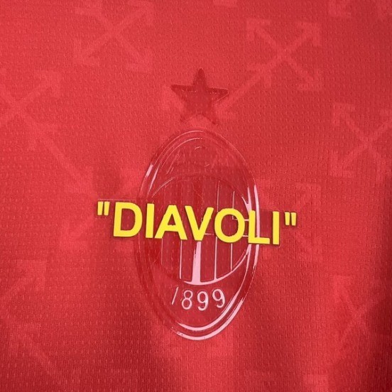Maillot De Foot Thailande Fourth Maillot AC Milan 24/25 Rojo Vert