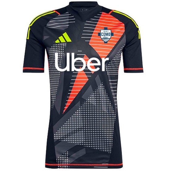 Maillot De Foot Thailande Gardien Maillot Como 1907 24/25 Noir