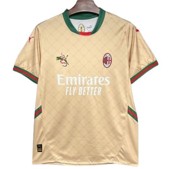 Maillot De Foot Thailande Spécial Maillot AC Milan 24/25 Jaune