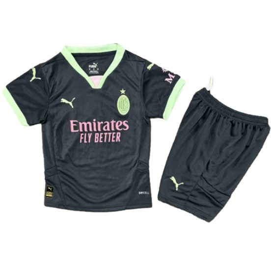Maillot De Foot Third Conjunto De Enfant AC Milan 24/25 Noir