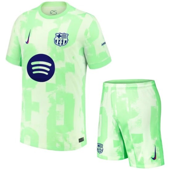 Maillot De Foot Third Conjunto De Enfant Barcelona 24/25 I Vert