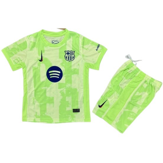 Maillot De Foot Third Conjunto De Enfant Barcelona 24/25 I Vert
