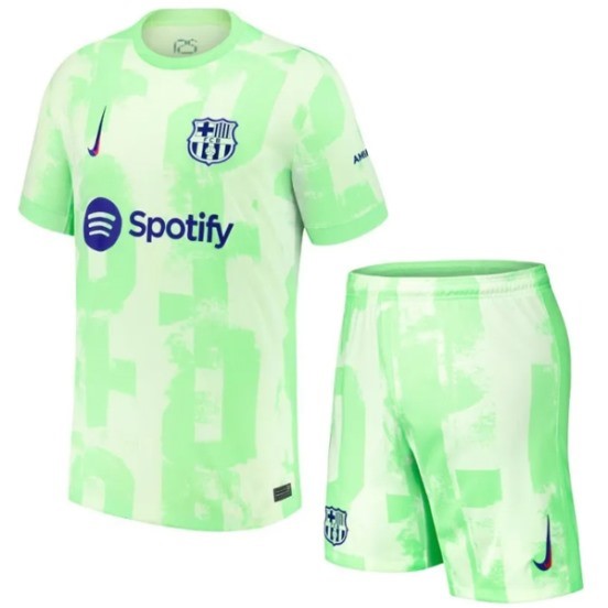Maillot De Foot Third Conjunto De Enfant Barcelona 24/25 Vert