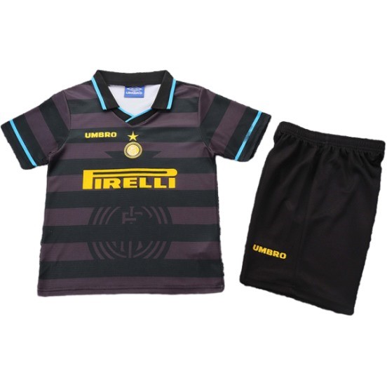 Maillot De Foot Third Conjunto De Enfant Inter Milan Retro 1997 1998