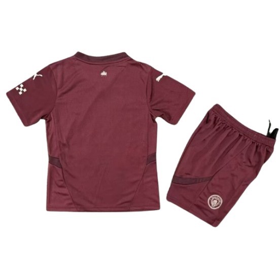 Maillot De Foot Third Conjunto De Enfant Manchester City 24/25 Bordeaux