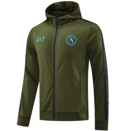 Maillot De Foot Veste Con Capucha Napoli 24/25 Bleu Marine