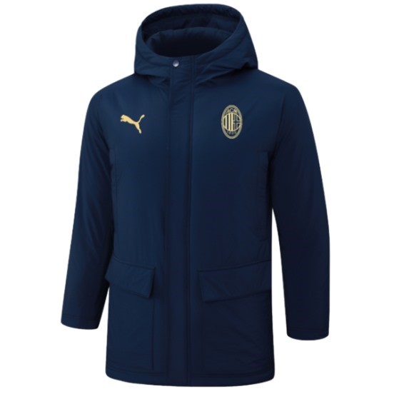 Maillot De Foot Veste De Algodon AC Milan 24/25 Bleu Marine