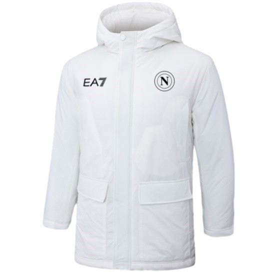 Maillot De Foot Veste De Algodon Napoli 24/25 Blanc