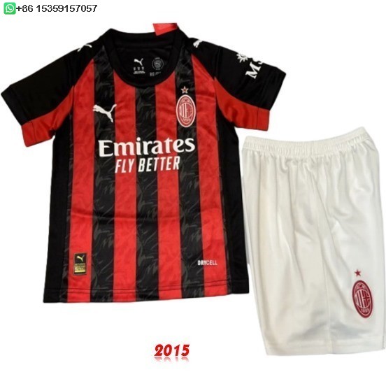 Maillot De Foot Domicile Concept Conjunto De Enfant AC Milan 25/26