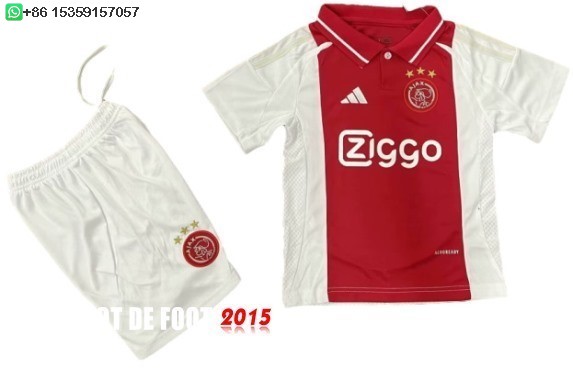 Maillot De Foot Domicile Conjunto De Enfant Ajax 24/25