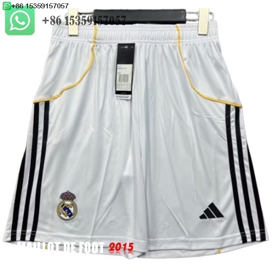 Maillot De Foot Domicile Pantalon Real Madrid 25/26