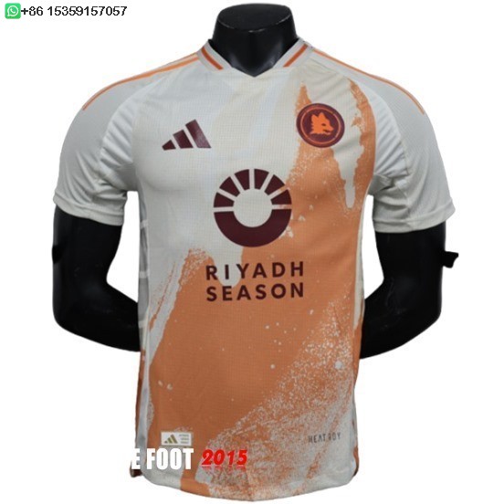 Maillot De Foot Exterieur Joueurs Maillot As Roma 24/25