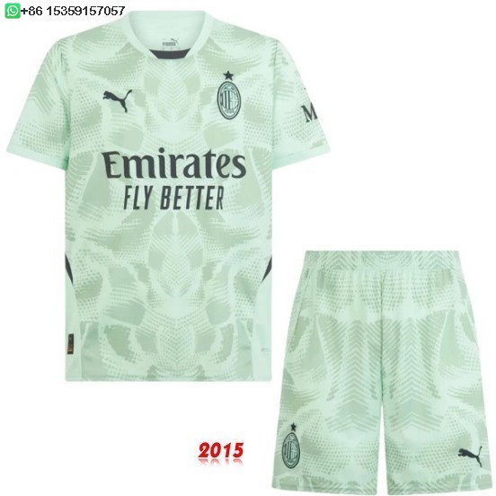 Maillot De Foot Gardien Conjunto De Enfant AC Milan 24/25 Vert