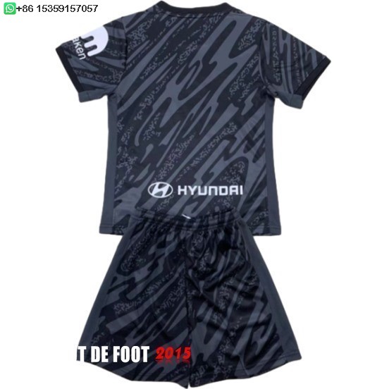 Maillot De Foot Gardien Conjunto De Enfant Atlético Madrid 24/25 Noir