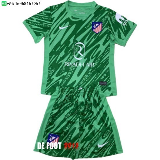 Maillot De Foot Gardien Conjunto De Enfant Atlético Madrid 24/25 Vert