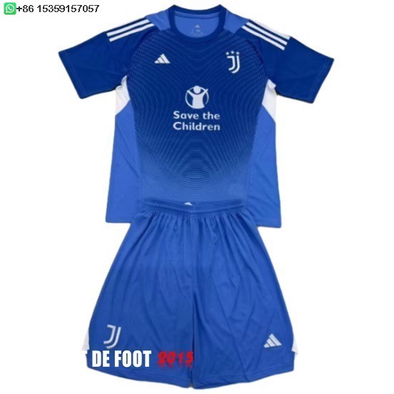 Maillot De Foot Gardien Conjunto De Enfant Juventus 25/26 Bleu
