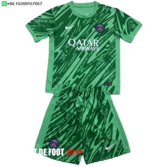 Maillot De Foot Gardien Conjunto De Enfant Paris Saint Germain 24/25 Vert
