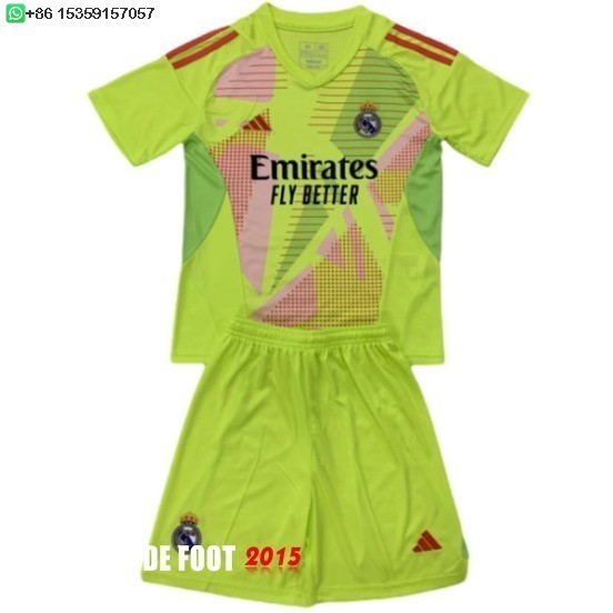Maillot De Foot Gardien Conjunto De Enfant Real Madrid 24/25