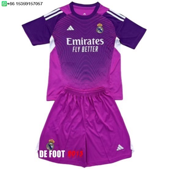 Maillot De Foot Gardien Conjunto De Enfant Real Madrid 25/26 Purpura