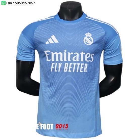 Maillot De Foot Gardien Joueurs Maillot Real Madrid 25/26 Bleu