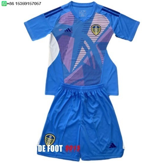 Maillot De Foot Gardien Maillot Conjunto De Enfant Leeds United 24/25 Bleu