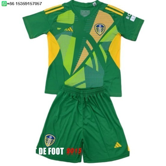 Maillot De Foot Gardien Maillot Conjunto De Enfant Leeds United 24/25 Vert