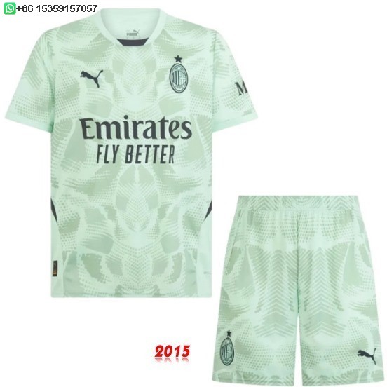 Maillot De Foot Gardien Maillot Ensemble Complet Homme AC Milan 24/25 Vert